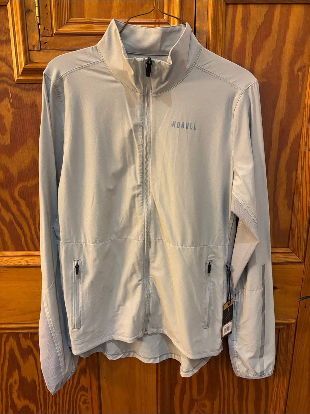 NOBULL grey Lightweight 4 way stretch  Full-Zip Training Jacket